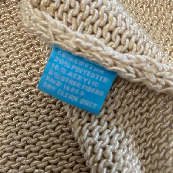 J. McLaughlin Sleeveless Open Knit Too Tan Neutral Women’s Size small Minimalist - Picture 5 of 7
